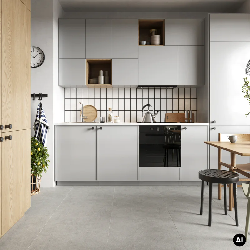 Panele winylowe SPC Concrete Light 60x60 Beton Szary Matowy