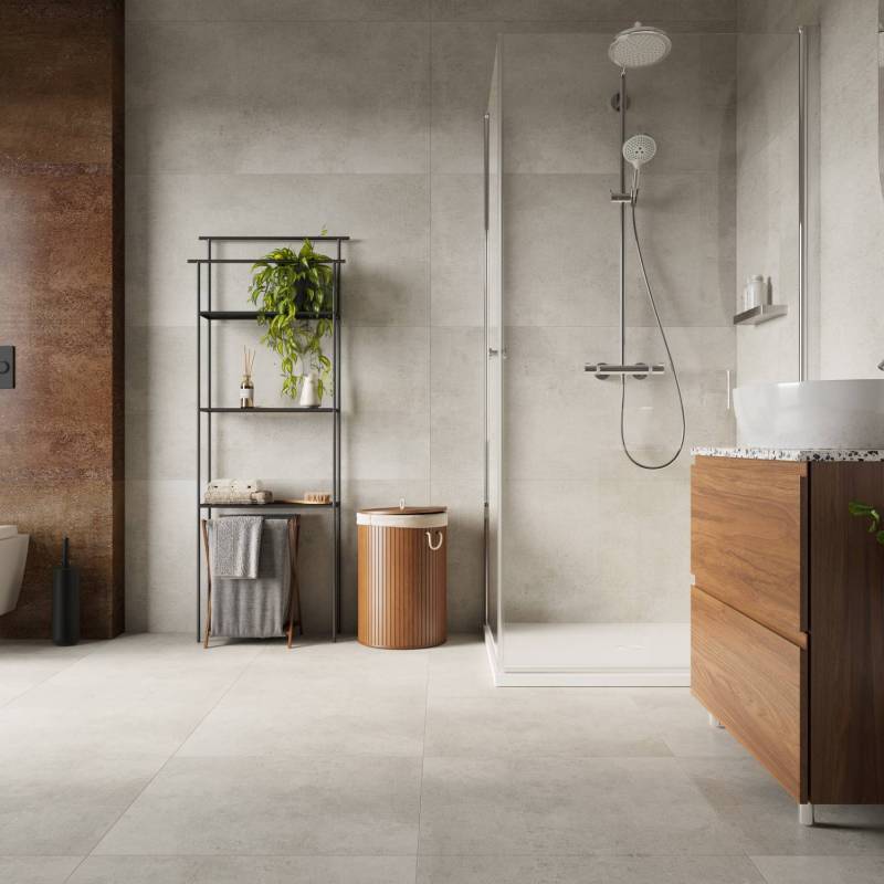 Panele winylowe SPC Concrete Dust 60x60 Beton Matowy 6067231 Klasa 33 5 mm