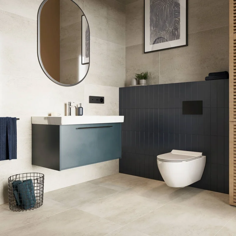 Panele winylowe SPC Concrete Beige 60x60 Beton Beż Matowy 6