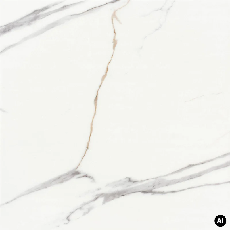 Panele winylowe SPC Calacatta White 60x60 Marmur Biały Kami