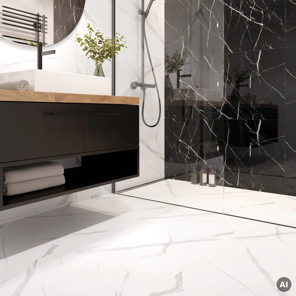 Panele winylowe SPC Calacatta White 5 mm Klasa 33, 6067235