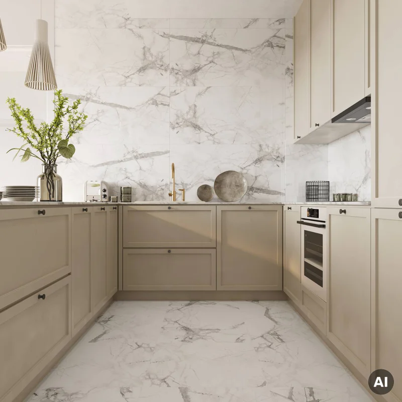 Panele winylowe SPC Calacatta Snow 5 mm Klasa 33, 6067239