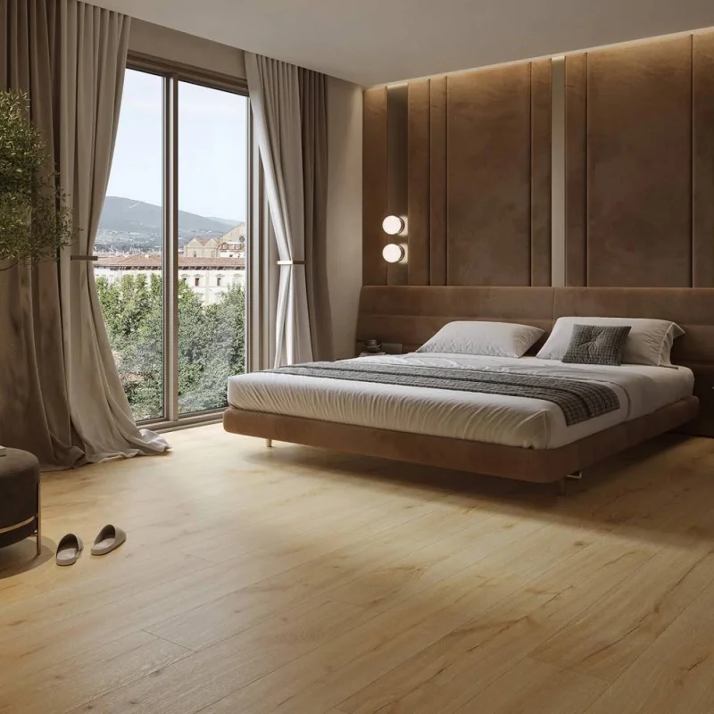 Panele winylowe ze zintegrowanym podkładem SPC Dąb Imbirow