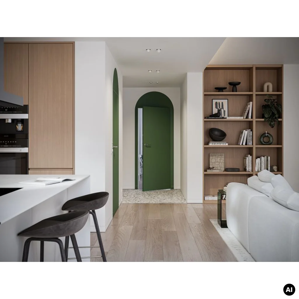 Drzwi ukryte Porta HIDE Bezprzylgowe (otwierane na zewnątrz) Prawe 70 cm płyta, SPA1110P07LBP0A7V0O000