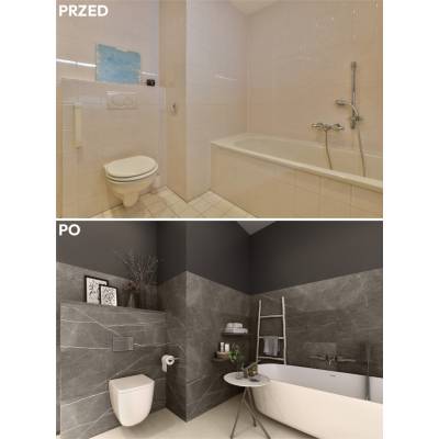 Panele winylowe Carrara vained white 57604 Klasa 34 3 mm