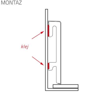 Listwa przypodłogowa Bravo 80 mm Kaszmir  2,4m, BR81F4