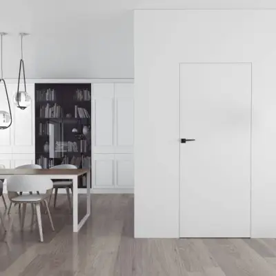 Ościeżnica aluminiowa Biała Sara Eco 2 odwrotna przylga Prawa 60 3z, 5901316110481