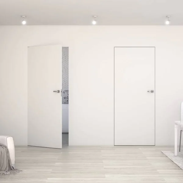 Ościeżnica aluminiowa Biała Sara Eco 2 bezprzylgowa Prawa