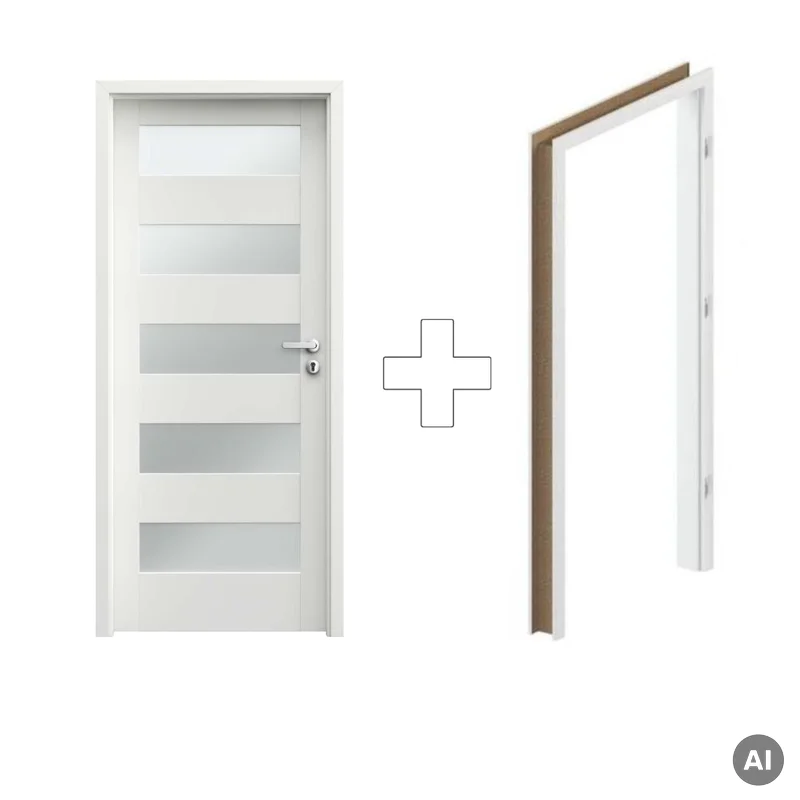 Komplet Drzwi + Ościeżnica Porta Trim Lite B.5 Lewe 80 Prz