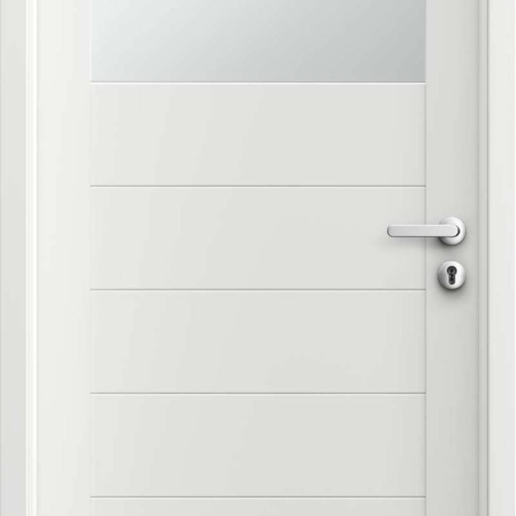 Komplet Drzwi + Ościeżnica Regulowana Porta Trim Lite B.2 Lewe 80 Przylgowe WC z podcięciem wentylacyjnym, SPXTB20L08DBIWSB3KA300