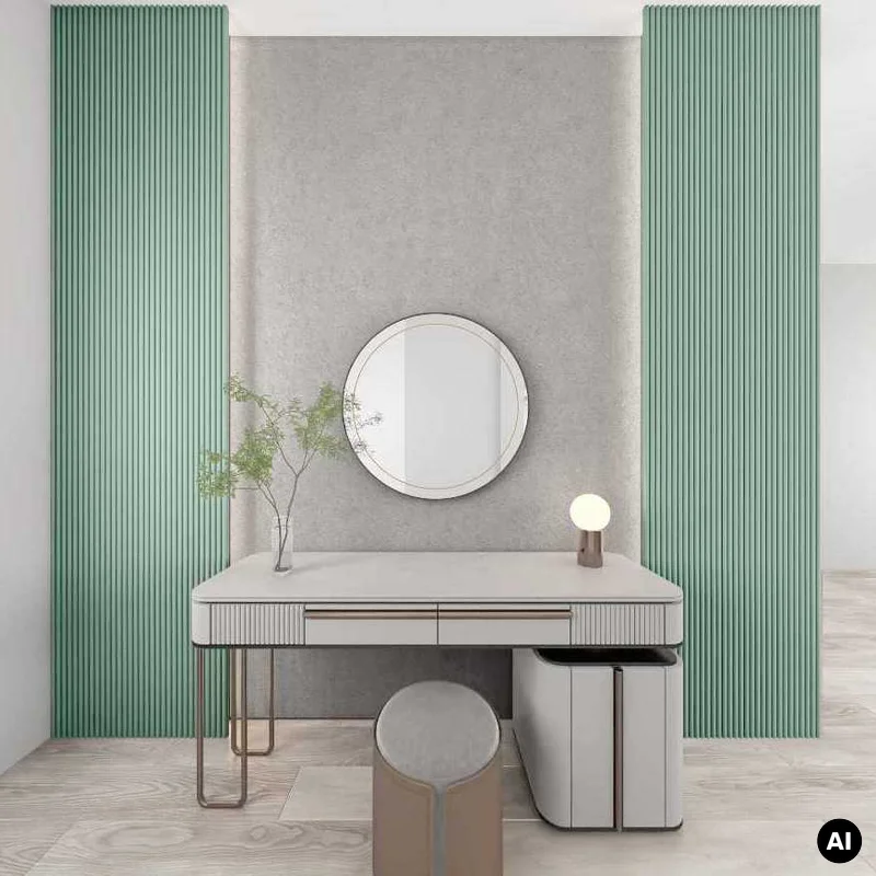 Lamele kolorowe Matt Soft Touch Relax Green O 735 Oval, 1200