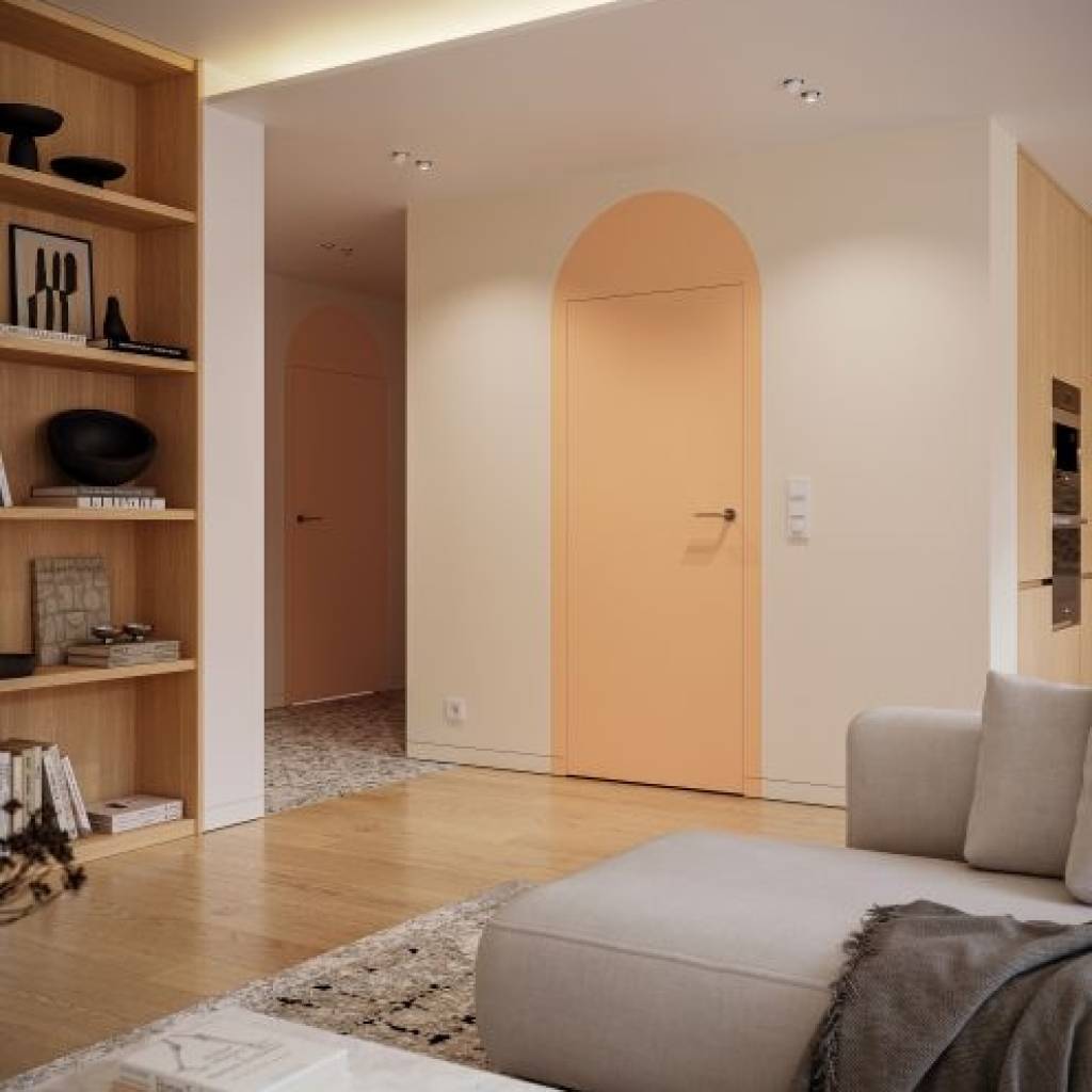 Drzwi ukryte Porta HIDE WC Bezprzylgowe (otwierane na zewnątrz) Lewe 80cm plaster miodu, SPA1110L08LBPWAOU0H000