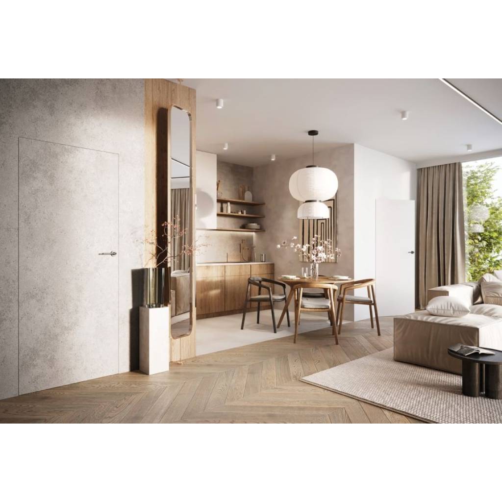 Drzwi ukryte Porta HIDE Bezprzylgowe (otwierane na zewnątrz) Lewe 70cm plaster miodu, SPA1110L07LBP0AKU0H000