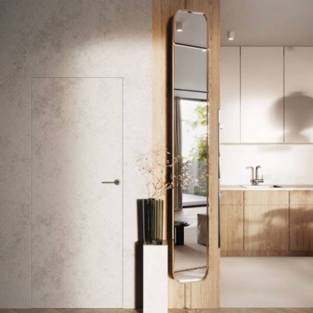Drzwi ukryte Porta HIDE Bezprzylgowe (otwierane na zewnątrz) Lewe 70cm plaster miodu, SPA1110L07LBP0AKU0H000