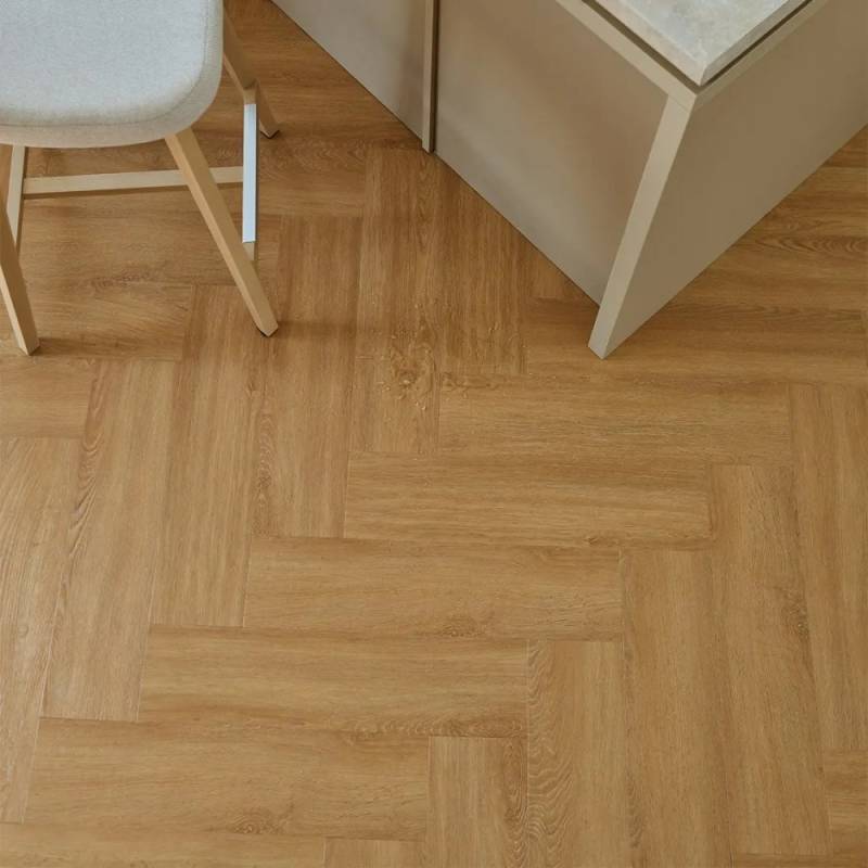 Panele winylowe SPC z podkładem Jodełka Dąb Utah Klasa 33 6 mm, 6067556