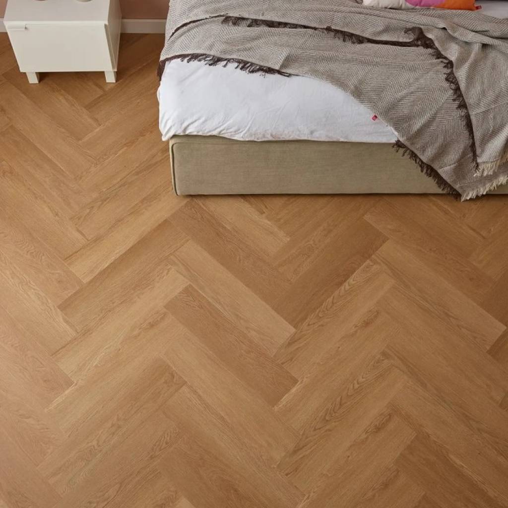 Panele winylowe SPC z podkładem Jodełka Dąb Montana Klasa 33 6 mm, 6067557