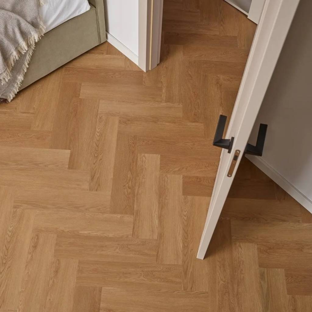 Panele winylowe SPC z podkładem Jodełka Dąb Montana Klasa 33 6 mm, 6067557