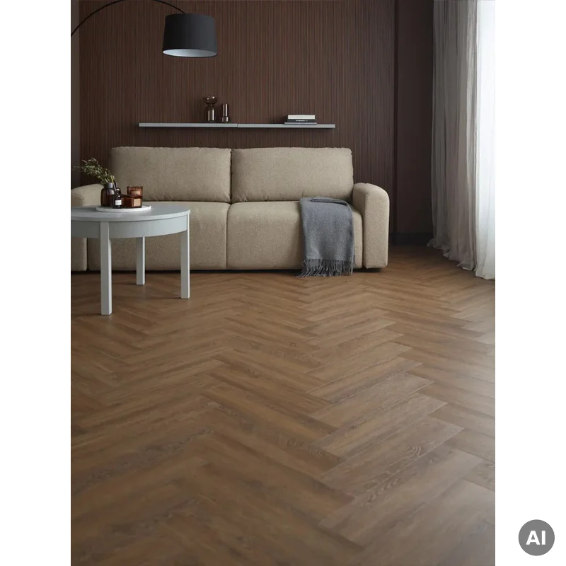 Panele winylowe SPC z podkładem Jodełka Dąb Nevada Klasa