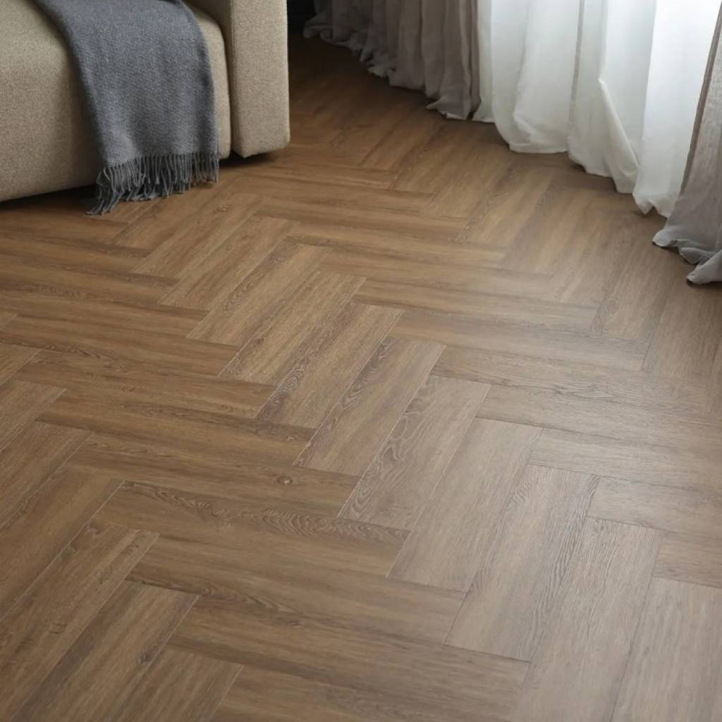 Panele winylowe SPC z podkładem Jodełka Dąb Nevada Klasa 33 6 mm, 6067555