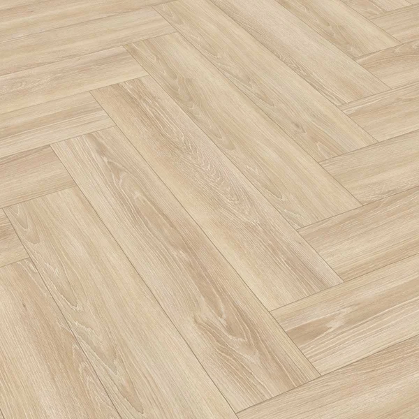 Panele podłogowe Jodełka Dąb Newport kremowy Jasny 8 mm A