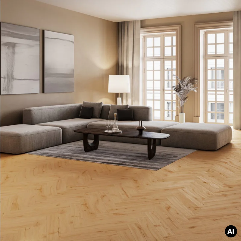 Panele winylowe SPC Jodełka Dąb Imbirowy DP5000027 Klasa 3