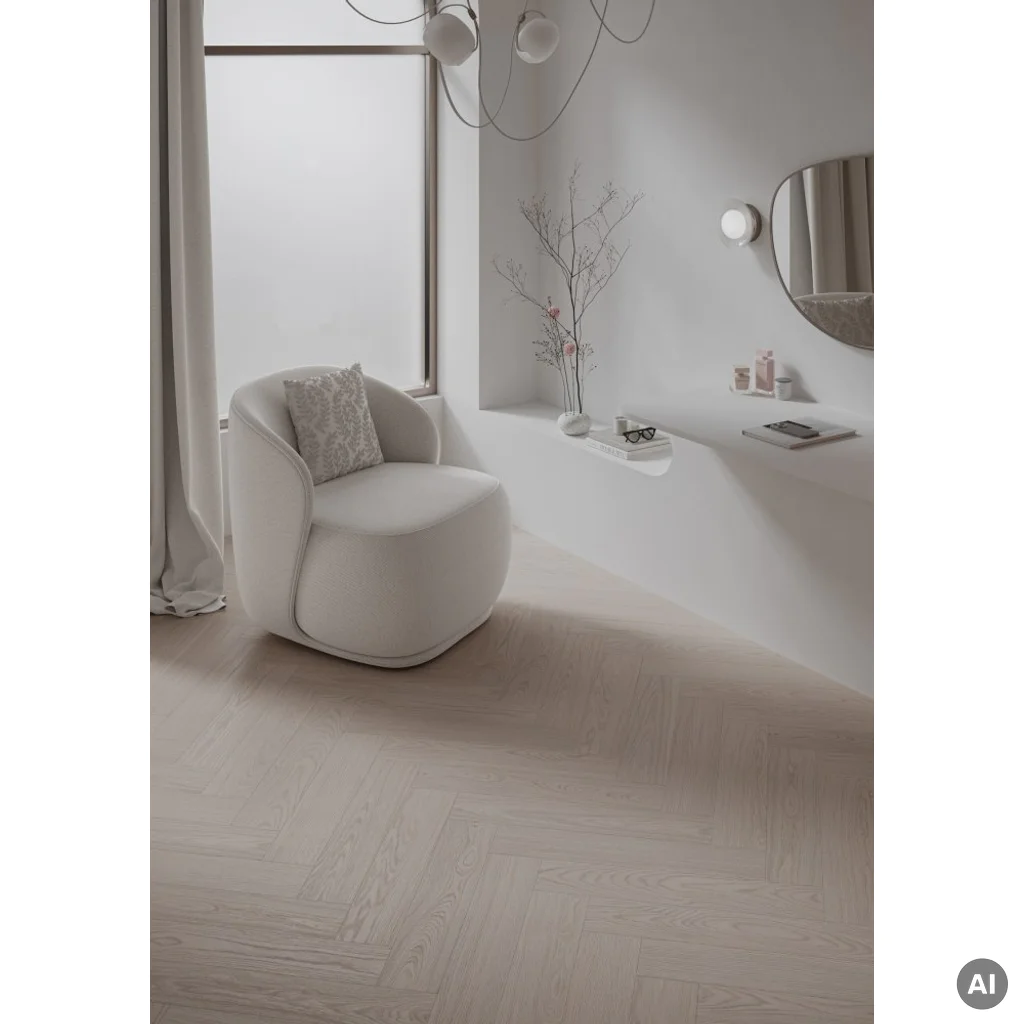 Panele winylowe SPC Jodełka Dąb Jedwabny Klasa 34 5 mm, SW4HMX-FHLA1-DP5XXX-ESILA
