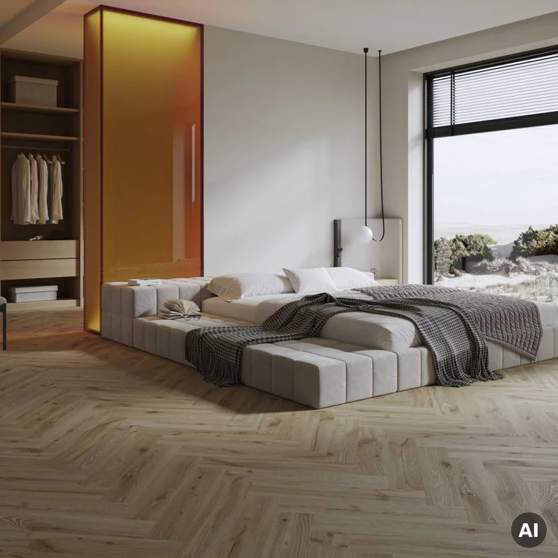 Panele winylowe SPC Jodełka Dąb Pustynny DP5000031 Klasa 3