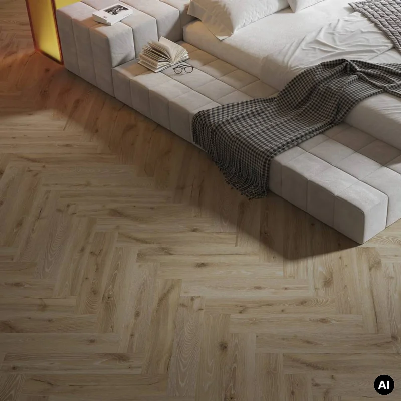 Panele winylowe SPC Jodełka Dąb Pustynny DP5000031 Klasa 3