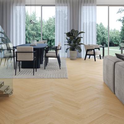 Panele winylowe SPC Jodełka Dąb Kremowy DP5000035 Klasa 34 5 mm, SW4HMX-FHLA1-DP5XXX-ECREA