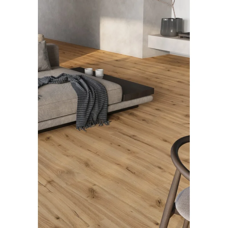 Panele winylowe ze zintegrowanym podkładem SPC Dąb Burszty