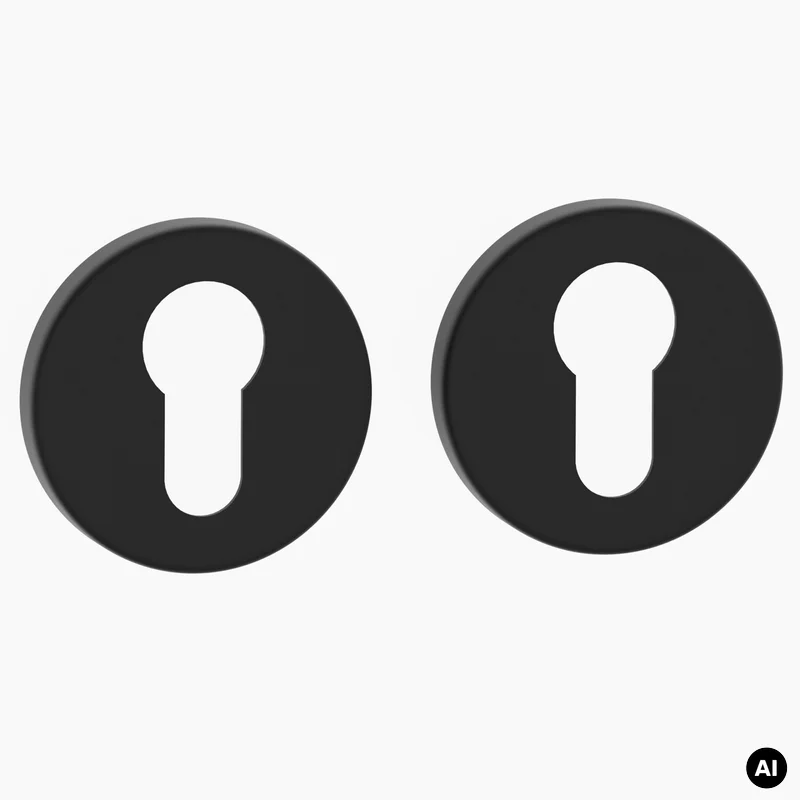 Rozeta okrągła Roana WB pod wkładkę Czarna, 590760971380