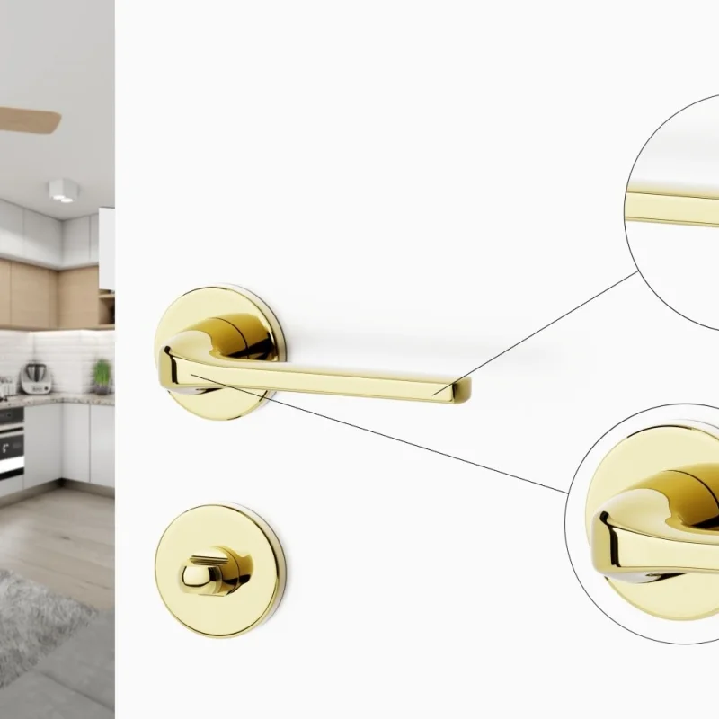 Rozeta okrągła do WC Złota, 5907609715791 - 4