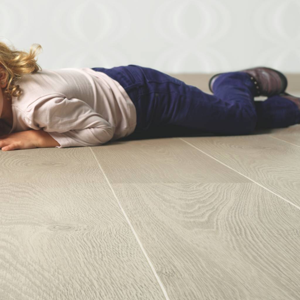 Zestaw Panele Podłogowe Dąb Stary Biały  LPU3985, Podkład Quick-Step Silent Walk, Płyn Koncentrat do czyszczenia podłóg i paneli AC4 9.5 mm, LPU3985, QSUDLSW7, 5907732901863