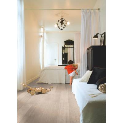 Zestaw Panele Podłogowe Dąb Stary Biały  LPU3985, Podkład Quick-Step Silent Walk, Płyn Koncentrat do czyszczenia podłóg i paneli AC4 9.5 mm, LPU3985, QSUDLSW7, 5907732901863