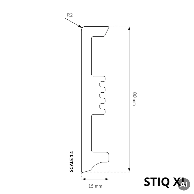 Listwa Dąb Morges 230, 5905167867303 - 3