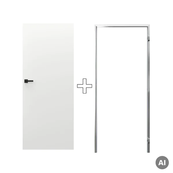 Zestaw Drzwi ukryte + Ościeżnica Porta HIDE Odwrotna przyl