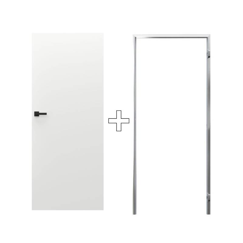 Zestaw Drzwi ukryte + Ościeżnica Porta HIDE Odwrotna przylga (otwierane do wewnątrz) Prawe 70cm plaster miodu, SPP1110P07LBP0AKU0H000, OPP100LP070000AM200000