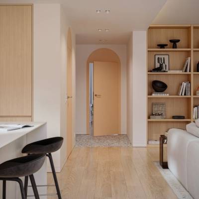 Zestaw Drzwi ukryte + Ościeżnica Porta HIDE Odwrotna przylga (otwierane do wewnątrz) Prawe 70cm plaster miodu, SPP1110P07LBP0AKU0H000, OPP100LP070000AM200000