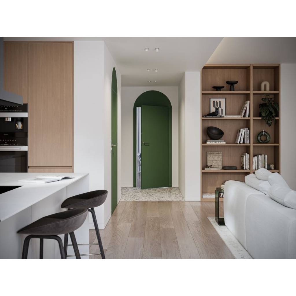Zestaw Drzwi ukryte + Ościeżnica Porta HIDE Odwrotna przylga (otwierane do wewnątrz) Prawe 70cm plaster miodu, SPP1110P07LBP0AKU0H000, OPP100LP070000AM200000
