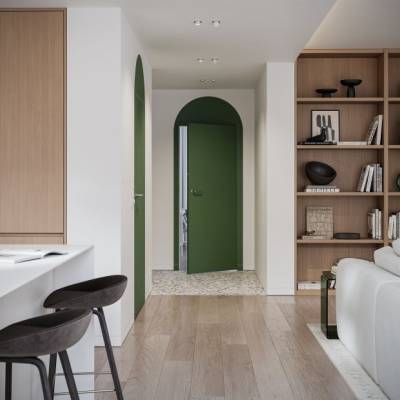Zestaw Drzwi ukryte + Ościeżnica Porta HIDE Odwrotna przylga (otwierane do wewnątrz) Prawe 70cm plaster miodu, SPP1110P07LBP0AKU0H000, OPP100LP070000AM200000