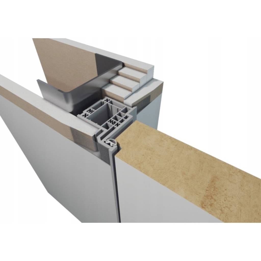 Zestaw Drzwi ukryte + Ościeżnica Porta HIDE Odwrotna przylga (otwierane do wewnątrz) Prawe 70cm plaster miodu, SPP1110P07LBP0AKU0H000, OPP100LP070000AM200000