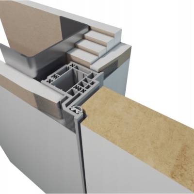 Zestaw Drzwi ukryte + Ościeżnica Porta HIDE Odwrotna przylga (otwierane do wewnątrz) Prawe 70cm plaster miodu, SPP1110P07LBP0AKU0H000, OPP100LP070000AM200000
