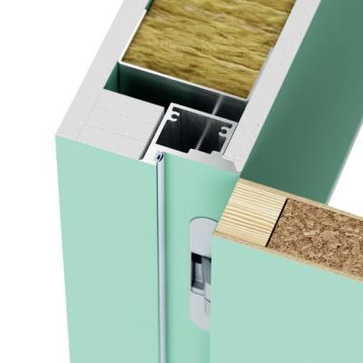 Zestaw Drzwi ukryte + Ościeżnica Porta HIDE Odwrotna przylga (otwierane do wewnątrz) Prawe 70cm plaster miodu, SPP1110P07LBP0AKU0H000, OPP100LP070000AM200000