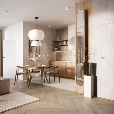 Zestaw Drzwi ukryte + Ościeżnica Porta HIDE Odwrotna przylga (otwierane do wewnątrz) Prawe 70cm plaster miodu, SPP1110P07LBP0AKU0H000, OPP100LP070000AM200000