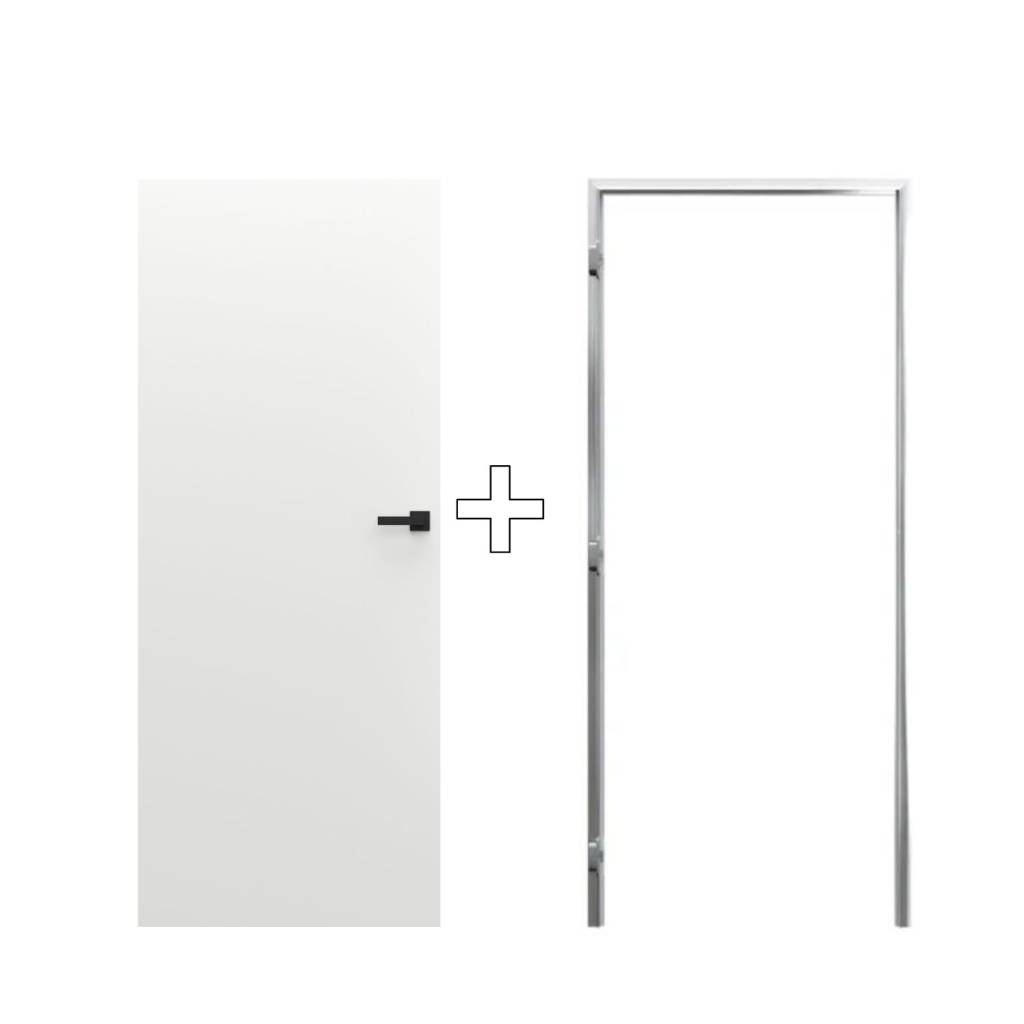 Zestaw Drzwi ukryte + Ościeżnica Porta Hide Odwrotna przylga (otwierane do wewnątrz) Lewe 70cm płyta, SPP1110L07LBP0AKV0O000, OPP100LL070000AM300000