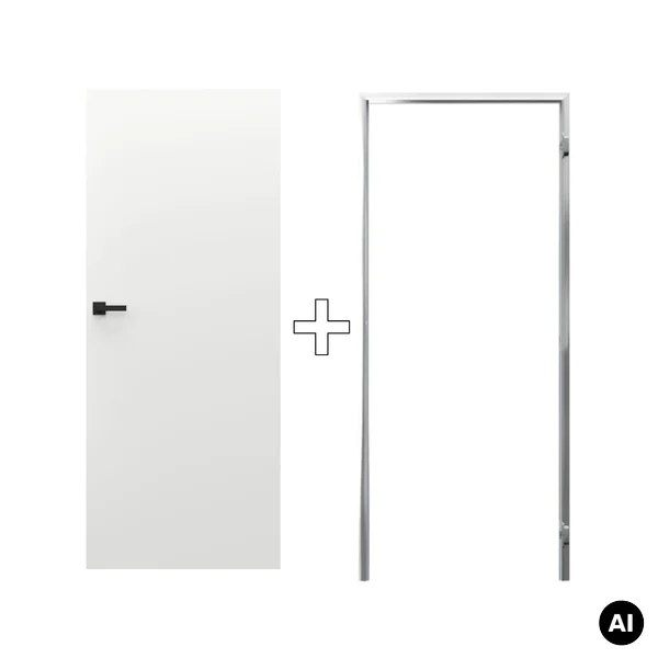 Zestaw Drzwi ukryte + Ościeżnica Porta HIDE Odwrotna przyl