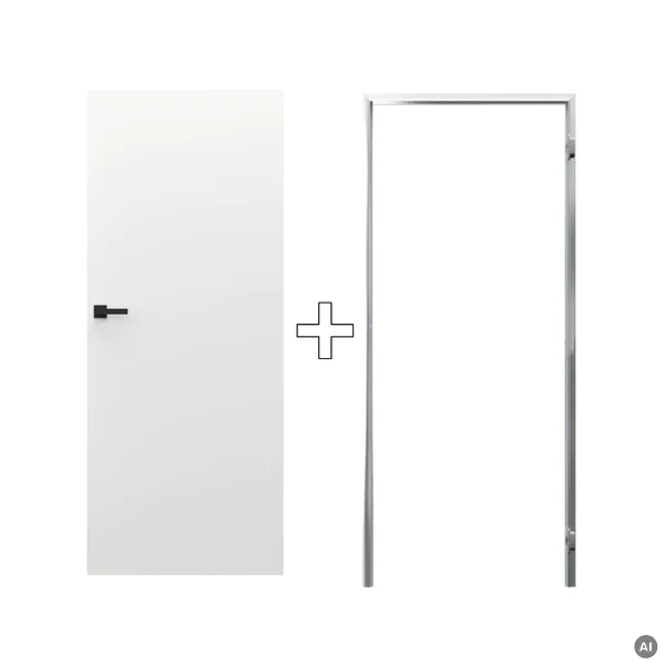 Zestaw Drzwi ukryte + Ościeżnica Porta HIDE Odwrotna przyl