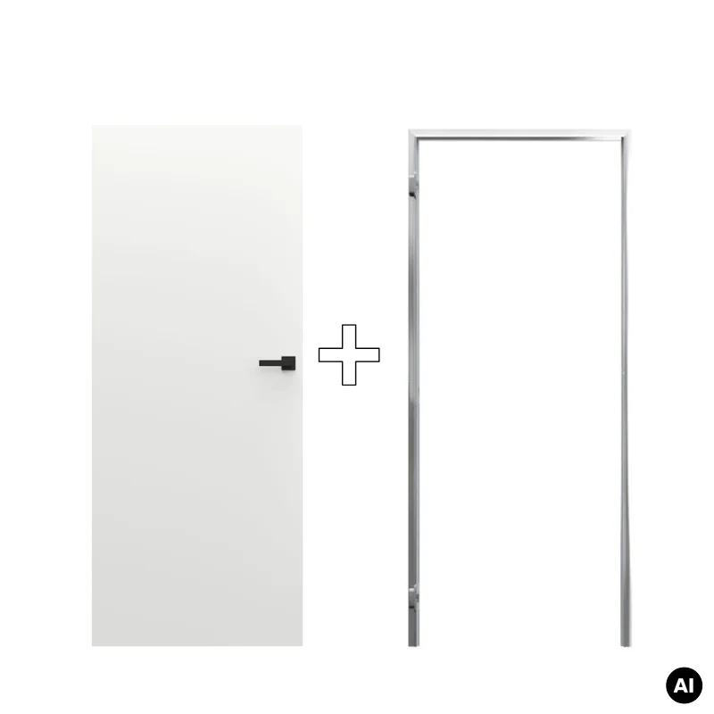 Zestaw Drzwi ukryte + Ościeżnica Porta HIDE Bezprzylgowe (