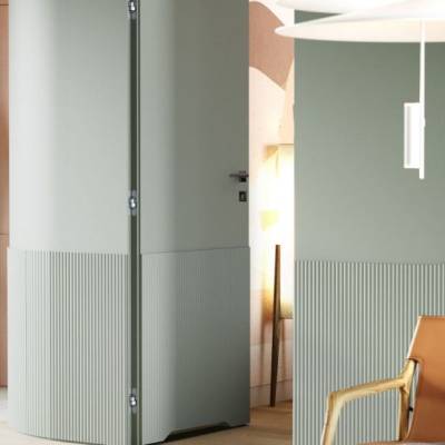 Zestaw Drzwi ukryte + Ościeżnica Porta HIDE Bezprzylgowe (otwierane na zewnątrz) Lewe 80cm plaster miodu, SPA1110L08LBP0AKU0H000, OPA100LL080000AM200000