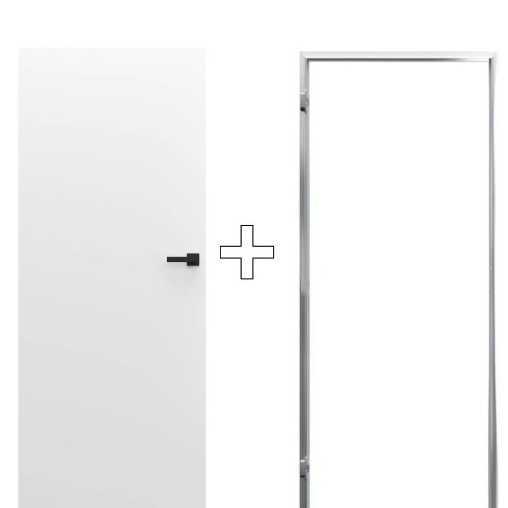 Zestaw Drzwi ukryte + Ościeżnica Porta HIDE Odwrotna przylga (otwierane do wewnątrz) Prawe 80cm plaster miodu, SPP1110P08LBP0A7U0H000, OPP100LP080000AN200000